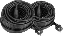 Coolblue BlueBuilt Verlengkabel IP44 25m Duo Pack aanbieding