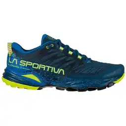 Decathlon Trailschoenen Heren - LA SPORTIVA Akasha II - Storm Blue/Lime Punch aanbieding