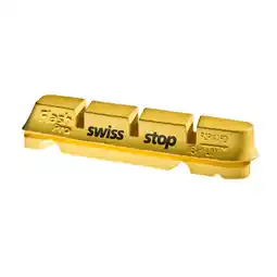 Decathlon Swissstop - remblok set flash pro yellow king - shim/sram aanbieding