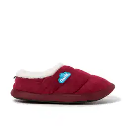 Decathlon Pantoffels Nuvola bordeaux gewatteerd met rubberen zool aanbieding