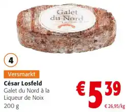 Colruyt César Losfeld Galet du Nord à la Liqueur de Noix aanbieding