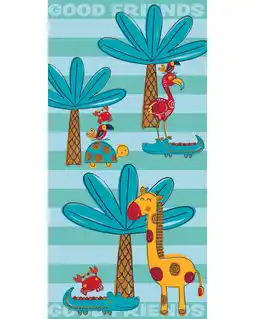 Decathlon GOOD FRIENDS MICROVEZELSTRANDDOEK VOOR KINDEREN aanbieding