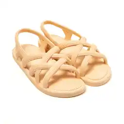 Decathlon Strand sandalen voor dames Brasileras Beige met rubberen zool aanbieding