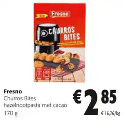 Colruyt Fresno Churros Bites Hazelnootpasta met Cacao aanbieding