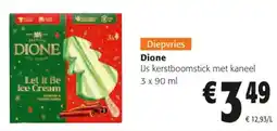 Colruyt Dione IJs Kerstboomstick met Kaneel aanbieding