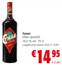 Colruyt Cynar Bitter Aperitief 16.5 % vol aanbieding