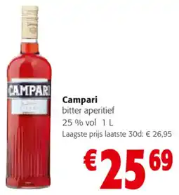 Colruyt Campari bitter aperitief 25 % vol aanbieding