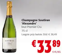 Colruyt Champagne Soutiran Alexandre aanbieding