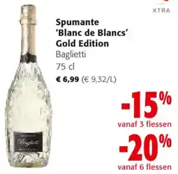 Colruyt Spumante Blanc de Blancs Gold Edition Baglietti aanbieding