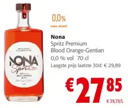 Colruyt Nona Spritz Premium Blood Orange-Gentian 0,0% vol aanbieding