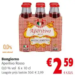 Colruyt Bongiorno Aperitivo Rosso 0,0 % vol aanbieding