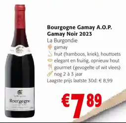 Colruyt Bourgogne Gamay A.O.P. Gamay Noir 2023 aanbieding