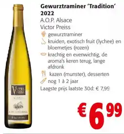 Colruyt Gewurztraminer Tradition 2022 aanbieding