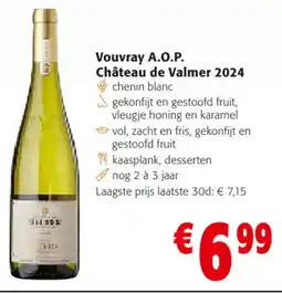 Colruyt Vouvray A.O.P. Château de Valmer 2024 aanbieding