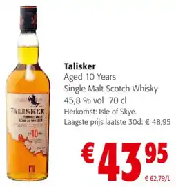 Colruyt Talisker aanbieding