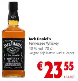 Colruyt Jack Daniel's Tennessee Whiskey 40 % vol aanbieding