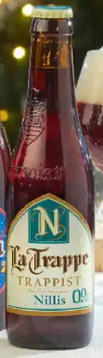 Colruyt La Trappe Nillis alcoholvrij bier 0,0 % vol aanbieding