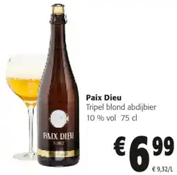 Colruyt Paix Dieu Tripel blond abdijbier 10% vol aanbieding
