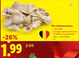 Lidl Bio Oesterzwammen aanbieding