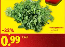 Lidl Platte peterselie aanbieding