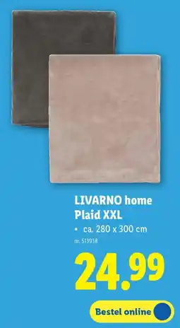 Lidl Livarno Home Plaid XXL aanbieding