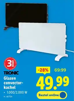 Lidl Tronic Glazen Convectorkachel aanbieding