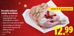 Lidl Gevulde kalkoen zonder borstbeen aanbieding