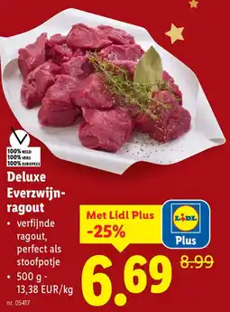 Lidl Deluxe Everzwijnragout aanbieding