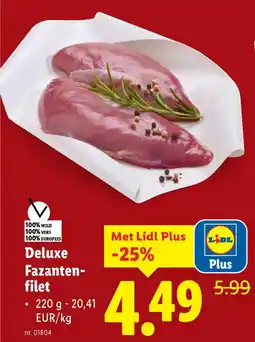 Lidl Deluxe Fazantenfilet aanbieding