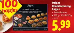 Lidl Deluxe Minibladerdeeghapjes aanbieding