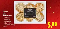 Lidl Deluxe Mini Bruschetta's aanbieding