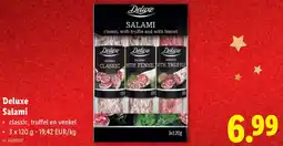 Lidl Deluxe Salami aanbieding