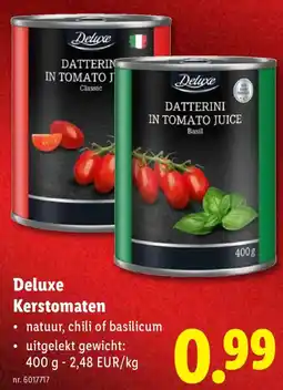 Lidl Deluxe Kerstomaten aanbieding