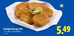 Lidl Kabeljauwburger XXL aanbieding