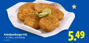 Lidl Kabeljauwburger XXL aanbieding