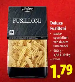 Lidl Deluxe Fusilloni aanbieding