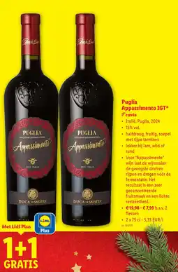 Lidl Puglia Appassimento IGT cuvée aanbieding