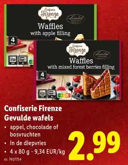 Lidl Confiserie Firenze Gevulde wafels aanbieding