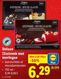 Lidl Deluxe IJsstronk met meringue aanbieding