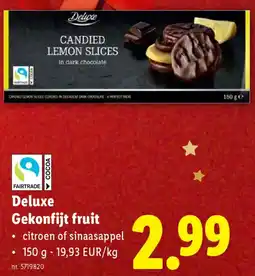 Lidl Deluxe Gekonfijt Fruit aanbieding