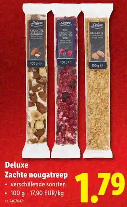 Lidl Deluxe Zachte nougatreep aanbieding