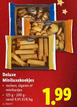 Lidl Deluxe Miniluxekoekjes aanbieding