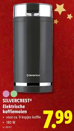 Lidl Silvercrest Elektrische koffiemolen aanbieding