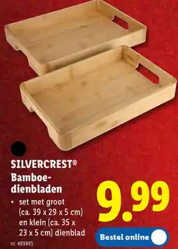 Lidl Silvercrest Bamboedienbladen aanbieding