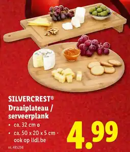 Lidl Silvercrest Draaiplateau / Serveerplank aanbieding