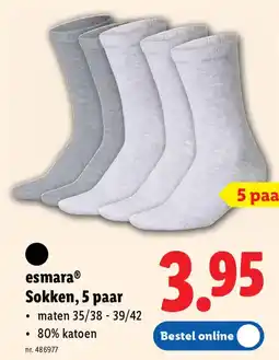 Lidl Esmara Sokken aanbieding