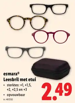 Lidl Esmara Leesbril met etui aanbieding