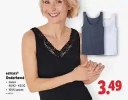 Lidl Esmara onderhemd aanbieding