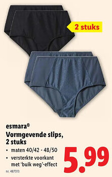 Lidl Esmara vormgevende slips aanbieding
