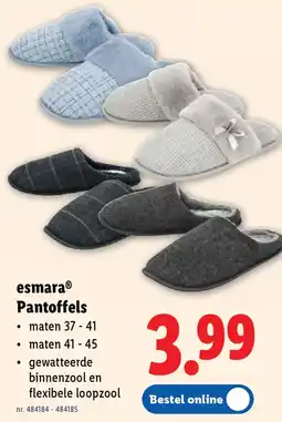 Lidl Esmara pantoffels aanbieding